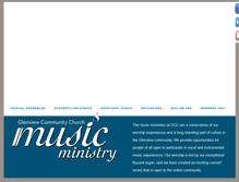 Tablet Screenshot of gccmusic.org
